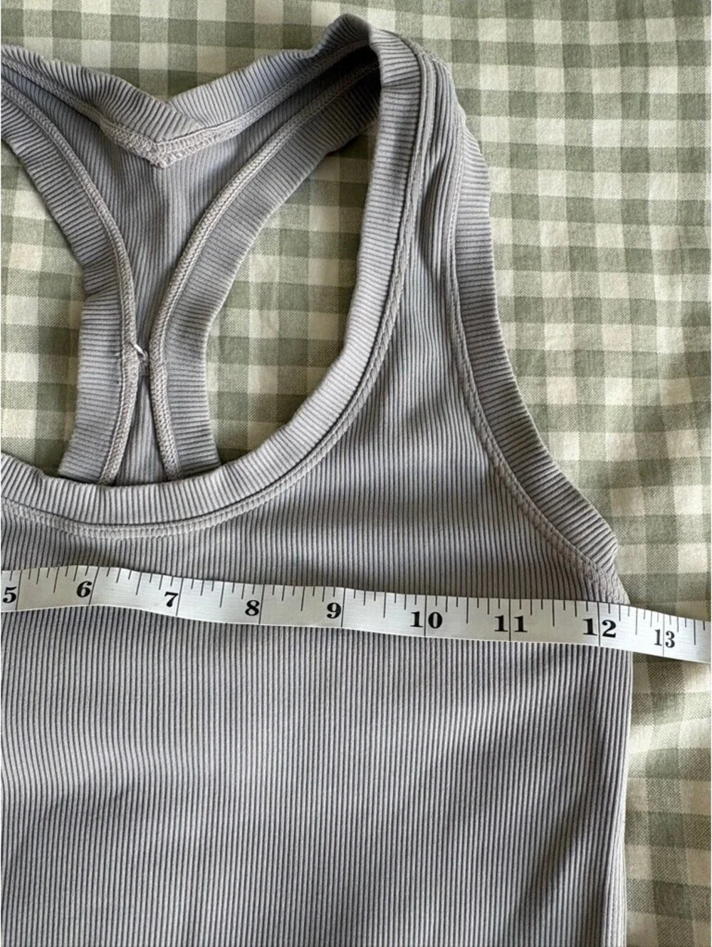 Lululemon Ebb to Street Gray Racerback Tank Women's Size Small 4 Athleisure Gym